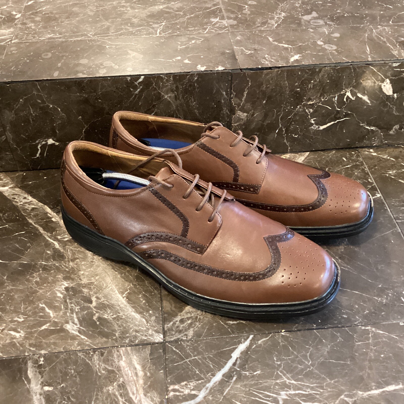 🔥NEW Dr Comfort Wing Brown Leather 