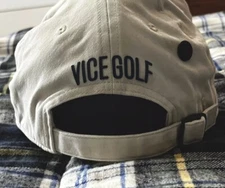 Vice Golf Hat - Strapback SnapBack Golf Crew Cap Beige OSFA PGA Tour Masters