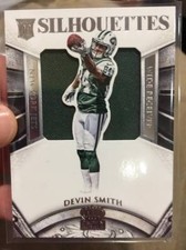 DEVIN SMITH 2015 SILHOUETTES JUMBO NEW YORK JETS ROOKIE JERSEY PATCH RC /299!!!!