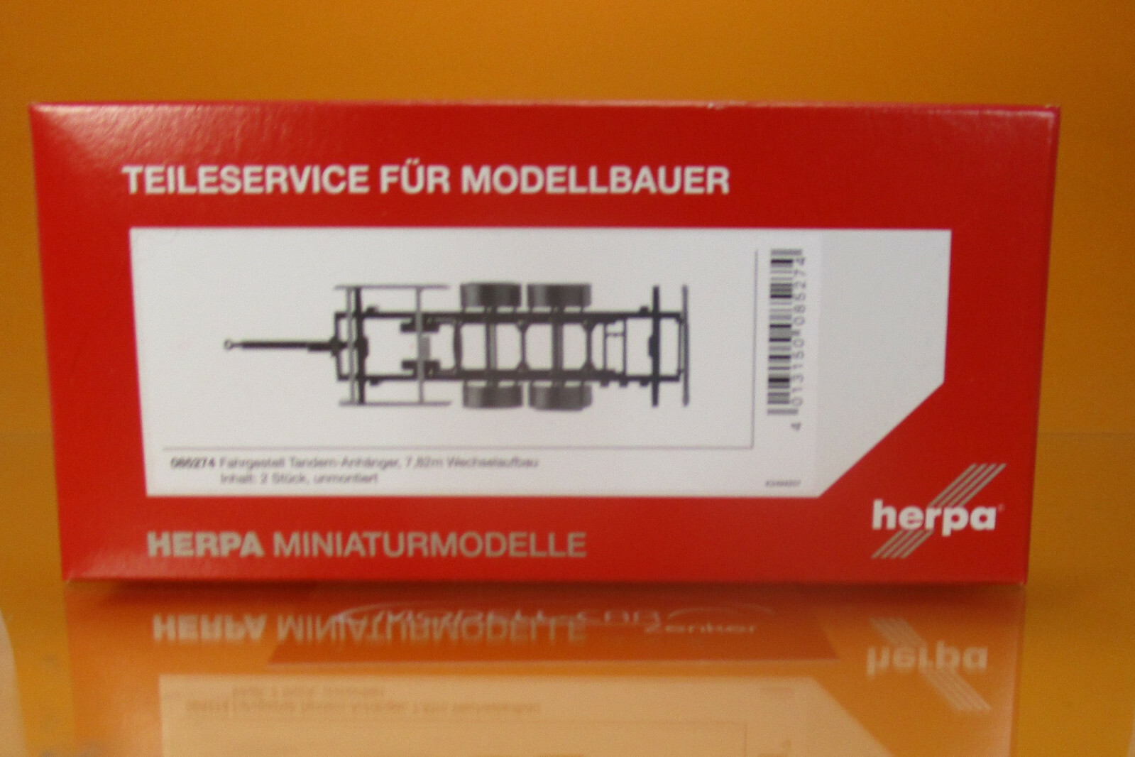 085274 TS FG Tandem-Anhänger für 7,82m Wechselaufbauten 1:87 NEU !
