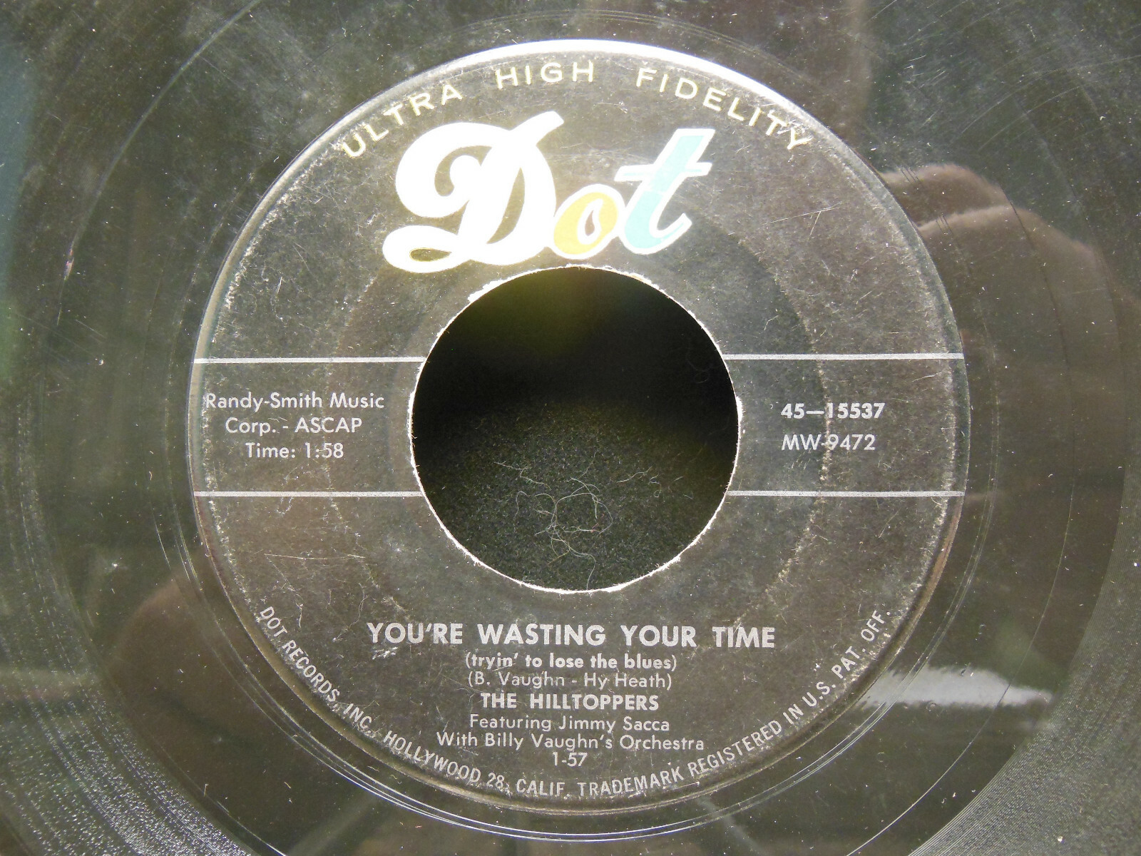 The Hilltoppers: Marianne / You're Wasting Your Time, 45 RPM VG (G2)