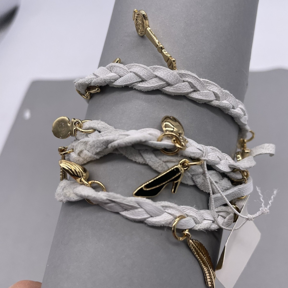 Kidada for Disney Couture Princess Charm Wrap Bracelet White 