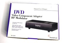 Radio Shack RF Modulator DVD Video Component Adapter 15-1214 New In Box