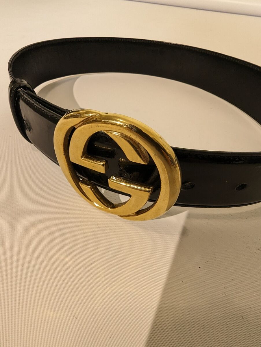 GUCCI GG Marmont logo leather Belt gold black Women buckle GUCCI GG Marmont logo leather Belt gold black Women buckle