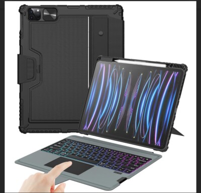 iPad 13  / 12.9  Keyboard Case Trackpad, Backlit, MSRP $130