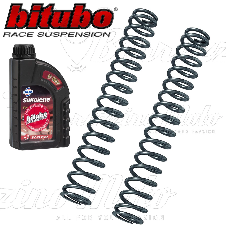 Kit De Molle De Fourche Avant Progressive MX69 1.00 + Huile Yamaha MT07 2016 - Photo 1/1