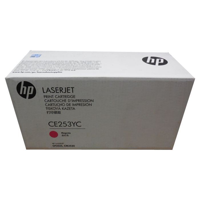 Toner HP CE253YC magenta pour imprimer vos dossiers marketing au bureau