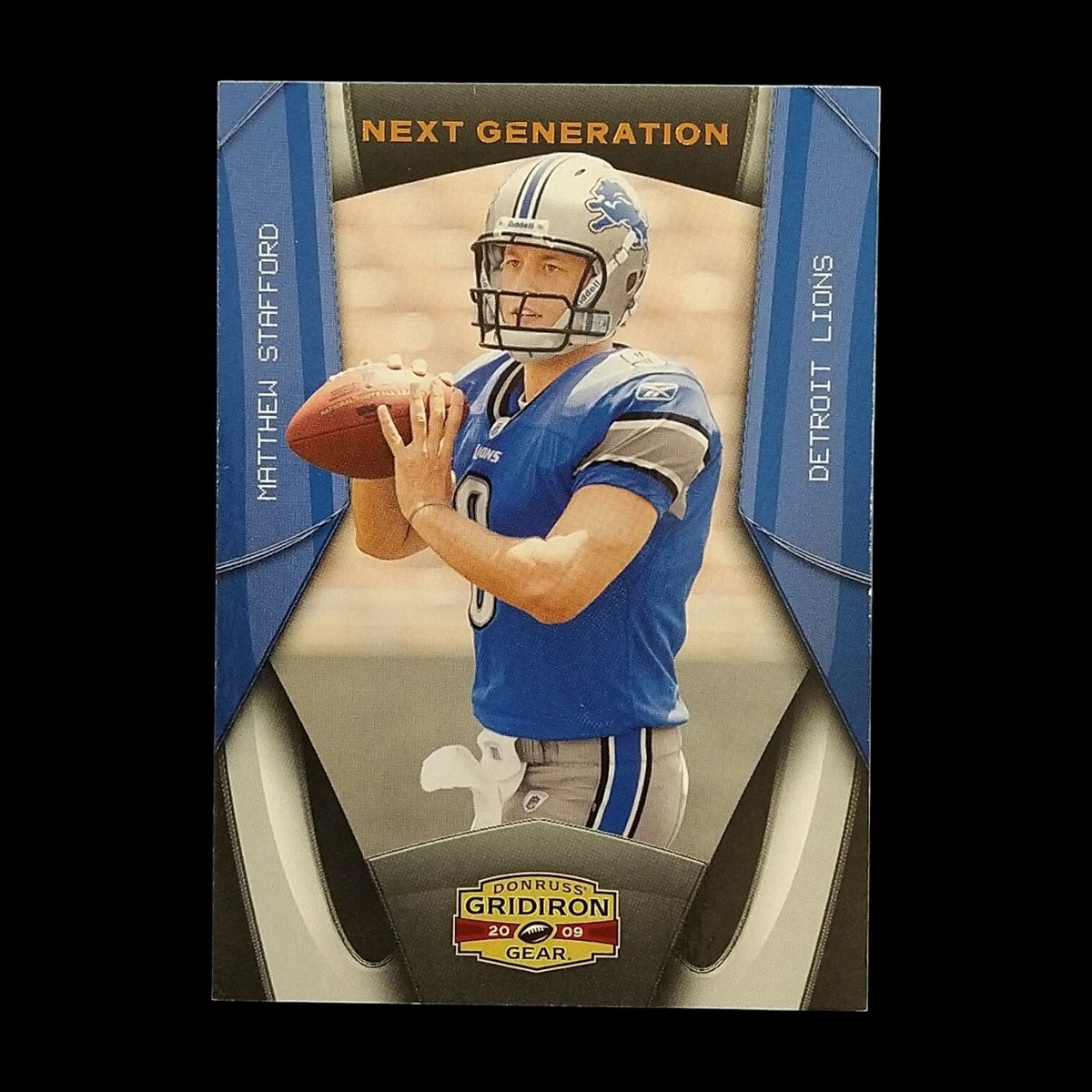 2009 Donruss Gridiron Gear Matthew Stafford Next Generation