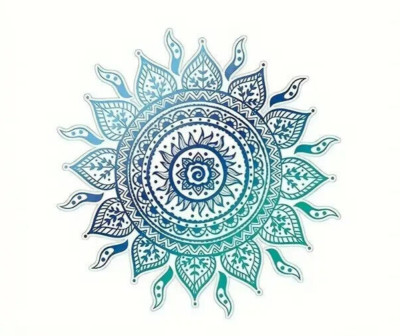 Mandala Muster Yoga Indisch Desi Bharat Apna Yoga Symbol Vinyl Aufkleber KOSTENLOSER VERSAND