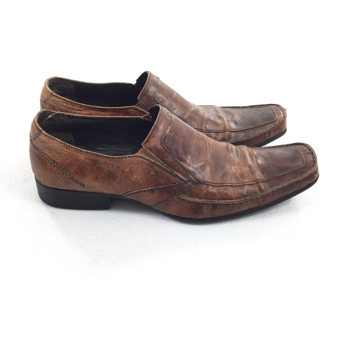 Stacy Adams Axel Moc Toe Slip-On Leather Loafers Size 11 