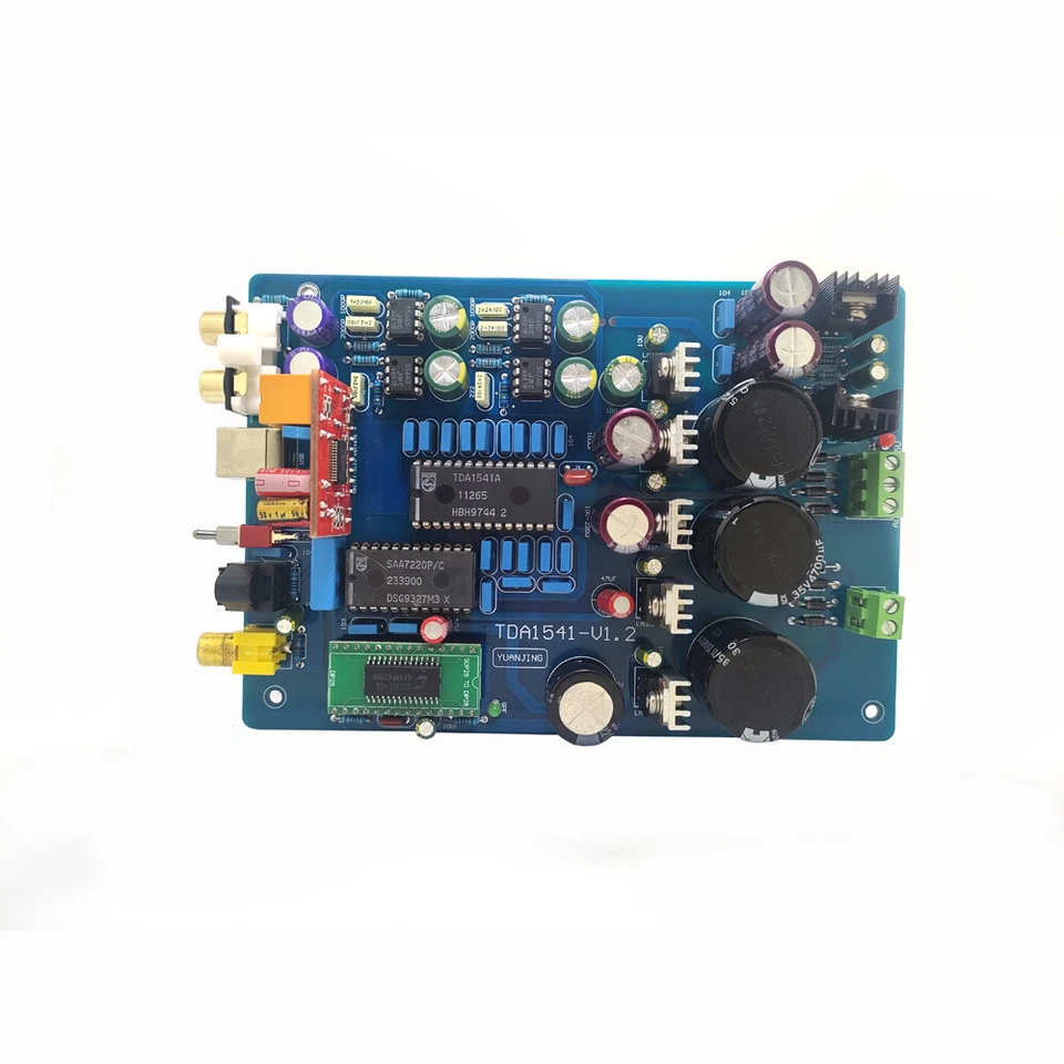 TDA1541+SAA7220+CS8412+NE5534 Fiber Coaxial PCM2704 DAC Board AC15-0-15V 10W - Image 4 of 4