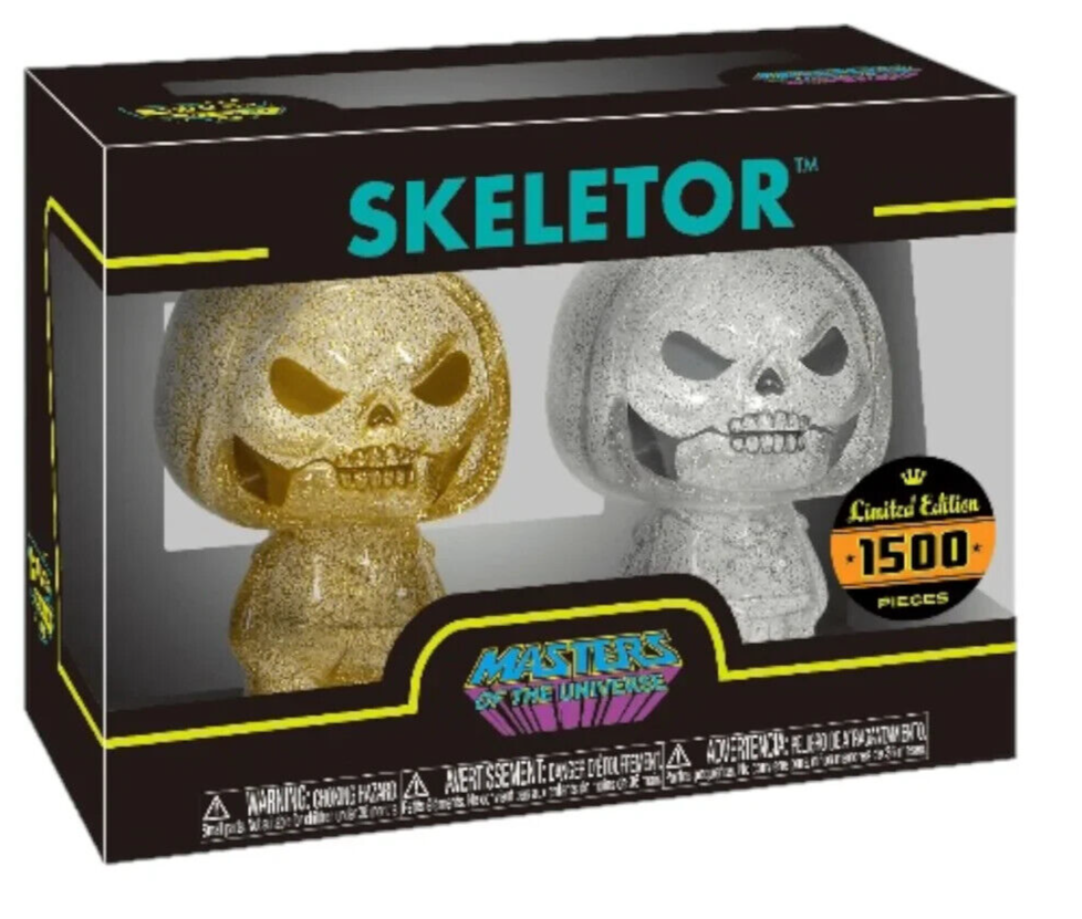 Skeletor Deluxe Hikari 2 Pack! - Masters Of The Universe - Gold & Silver