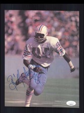 Billy White Shoes Johnson JSA Autograph 1970`s 8x10 Signed Vintage Photo Oilers