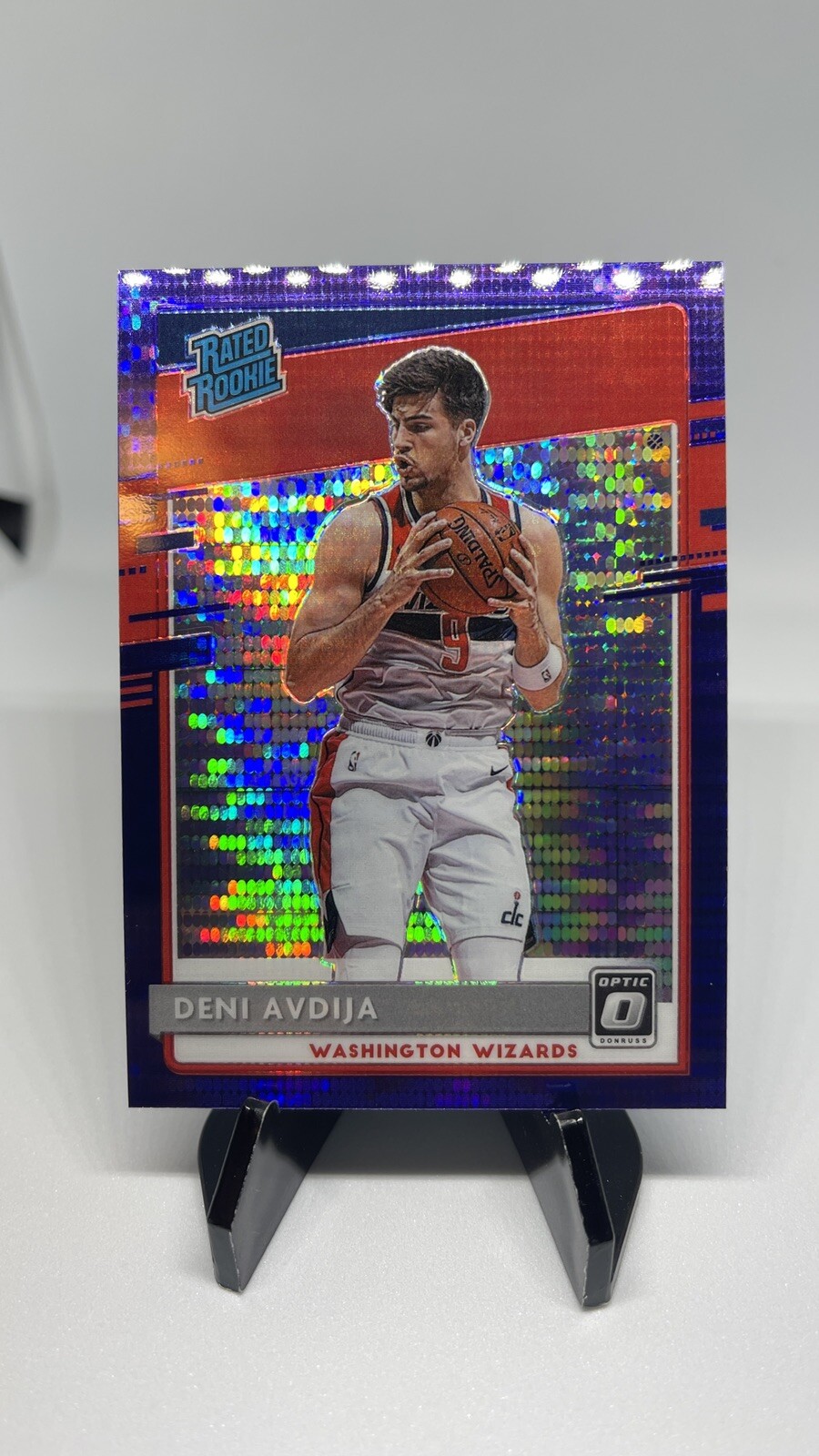 Deni Avdija 2020-21 Optic Rated Rookie Purple Pulsar RC Prizm 159 SP