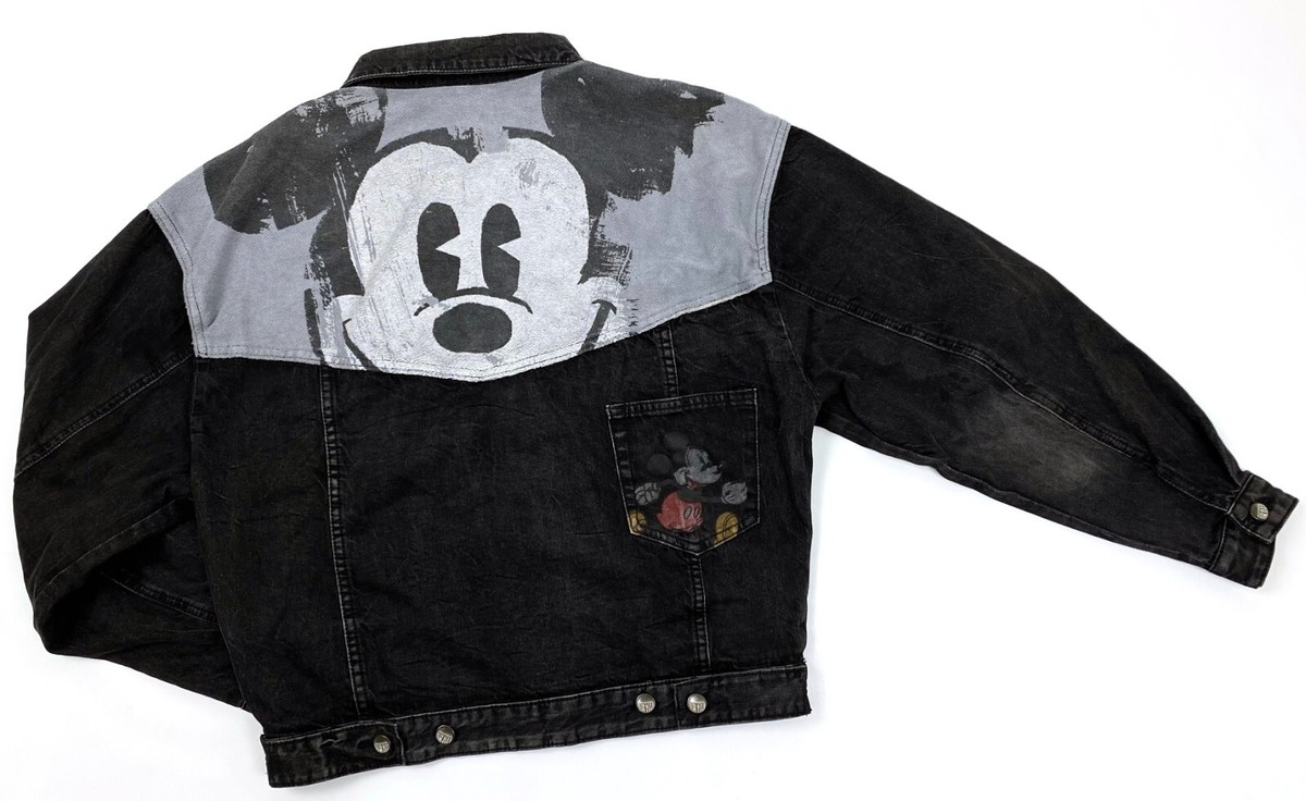 Authentique veste en coton jean gris Desigual ICON Disney Mickey
