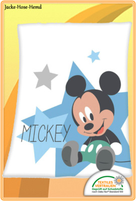 Disney`s Mickey Mouse Baby Decke Kuscheldecke Babydecke Rosa Gr. 75x100cm NEU 