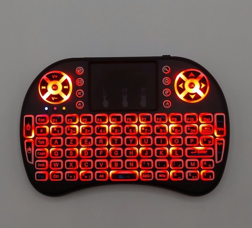 2 en 1 Mini Clavier Sans-Fil AZERTY Rechargeable avec Pavé Tactile - PS5, PC, TV - Photo 5/7