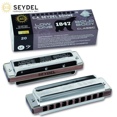 Seydel Blues 1847 Classic Low Diatonic Harmonica Key Of Low Low E 16201LLE