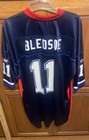 Reebok On Field Buffalo Bills Drew Bledsoe NFL Jersey Men's L Navy Blue — photo 4