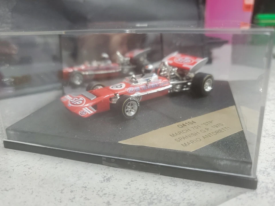 QUARTZO 1:43 Q4104 MARCH 701 ' STP Spanish GP 1970 MARIO ANDRETTI New Sealed - Image 4 of 4