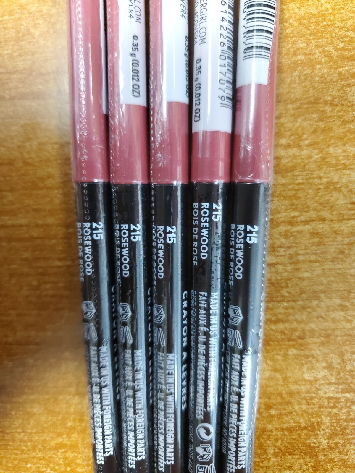 5 Pack: COVERGIRL Exhibitionist Retractable Lip Liner *#215 Rosewood* (6D-7079)