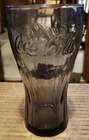 Vintage Embossed Coca-Cola Glass Coke Classic Purple 6"