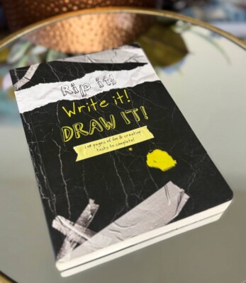Rip it! Write it! Draw it! 240 pages of fun & creative tasks to complete! Sketch