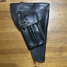 GOOD- Finnish Lahti L35, Swedish Husqvarna M40 WWII Pistol Leather Holster