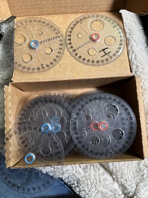28 pcs School Circle Stencils Measuring Protractors Students ...