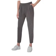MODERN AMBITION WOMEN'S PLEATED PONTE PANTS (VOLCANIC ASH, LARGE)NWT