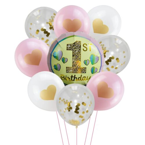 12 Zoll BABYDUSCHE Ballons 1. Geburtstag, es ist ein Junge Mädchen bedruckt Party DekorUK - Bild 5 von 52