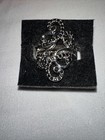 Paparazzi Black And Silver Swirl Ring — photo 2
