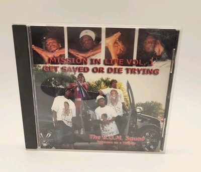 The B.O.M. Squad Mission In Life Vol. 1 Get Saved Rare Rap Gospel Christian CD