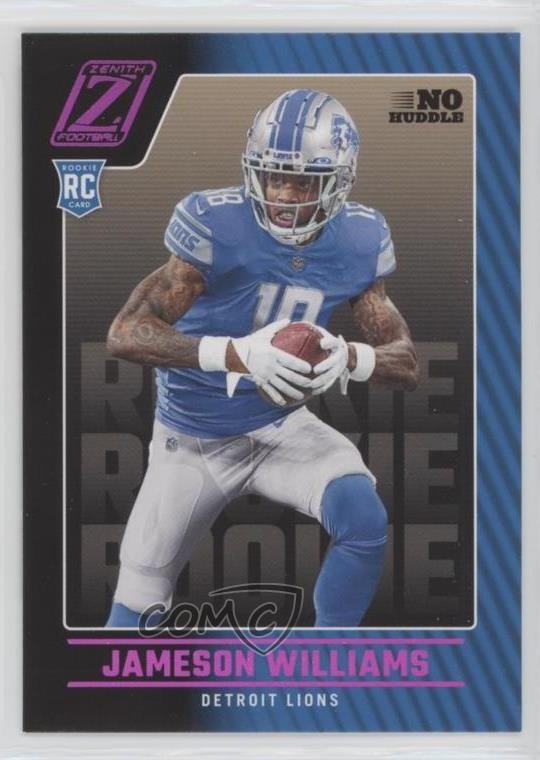 2022 Panini Zenith Rookies No Huddle Jameson Williams #108 Rookie RC 4g0