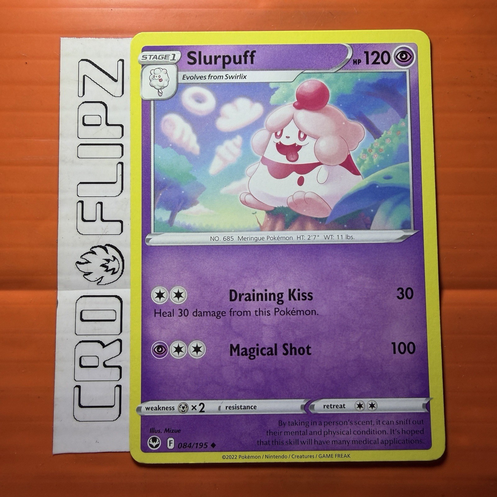 Slurpuff Uncommon Pokémon TCG Silver Tempest 84/195