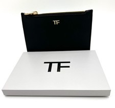 Tom Ford Beauty Faux Leather Small Pouch Cardholder Makeup Bag Black