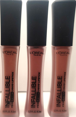 Lot of 3 Loreal Infallible Pro Matte Liquid Lipstick New Sealed Nudist #354