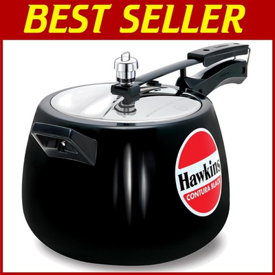 #ad #ad Lightweight Contura Black 6.5 Liter Pressure Cooker with Safety Lid Mechanism $137.28