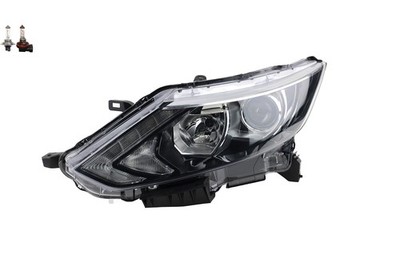 Scheinwerfer passend für Nissan Qashqai J11 11/2013-07/17 Links mit Leuchtmittel
