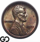 1932 Lincoln Cent Wheat Penny, Choice BU+