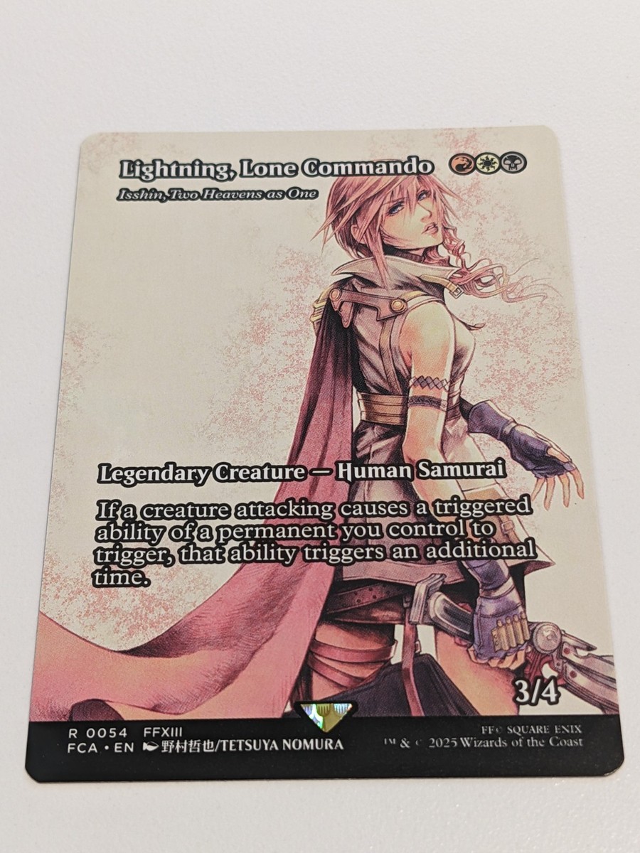孤高の戦士、ライトニング 拡張foil MTG FF ⅩⅢ R0054 MTG】(ENG)(FOIL) 孤高の戦士、ライトニング(FCA) 多◇レア