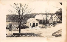 Palermo Maine Branch Mills Post Office General Store Real Photo PC AA108425