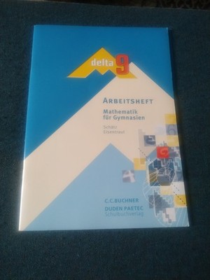 Arbeitsheft delta 9 Mathematik für Gymnasium C.C. Buchner Duden Paetec unbenutzt