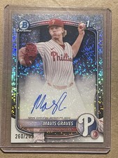 2025 Bowman Chrome Mavis Graves Speckle 1st Bowman Auto /299 Phillies