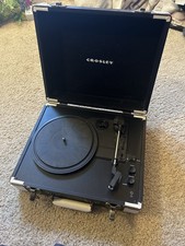 Crosley Portable Bluetooth Suitcase Turntable Black Vinyl Record Player