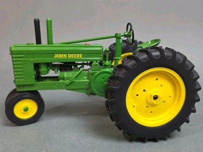 John Deere Vintage Metal Diecast Toy Tractor Rubber Tires