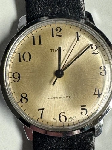 Timex Vintage 1979 Marlin 35MM Sunburst Dial 27139 02479 New Crystal Runs Good