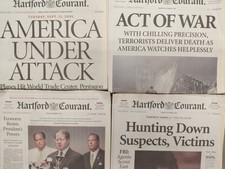 Hartford Courant 9/11 Newspaper Lot September 11, 12, 13 2001 Great Condition