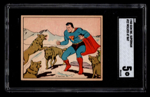 1940 Gum Inc Superman #22 Wolves At Bay — SGC 5