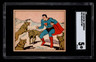 1940 SUPERMAN PHILADELPHIA GUM INC. SGC 5 EX CARD #22 WOLVES